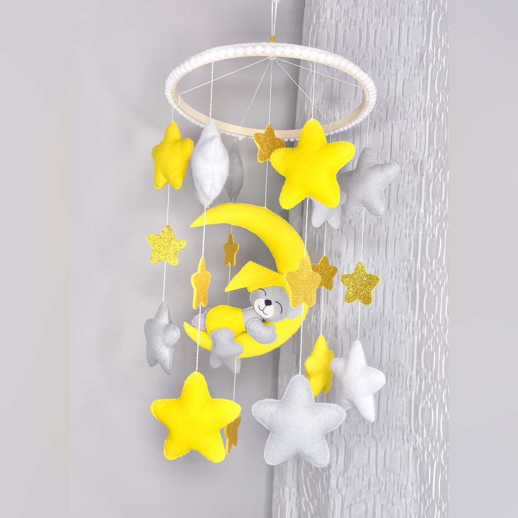 Baby Mobile Nursery Mobile Mobile Woodland Crib Mobile Teddy Bear Mobile